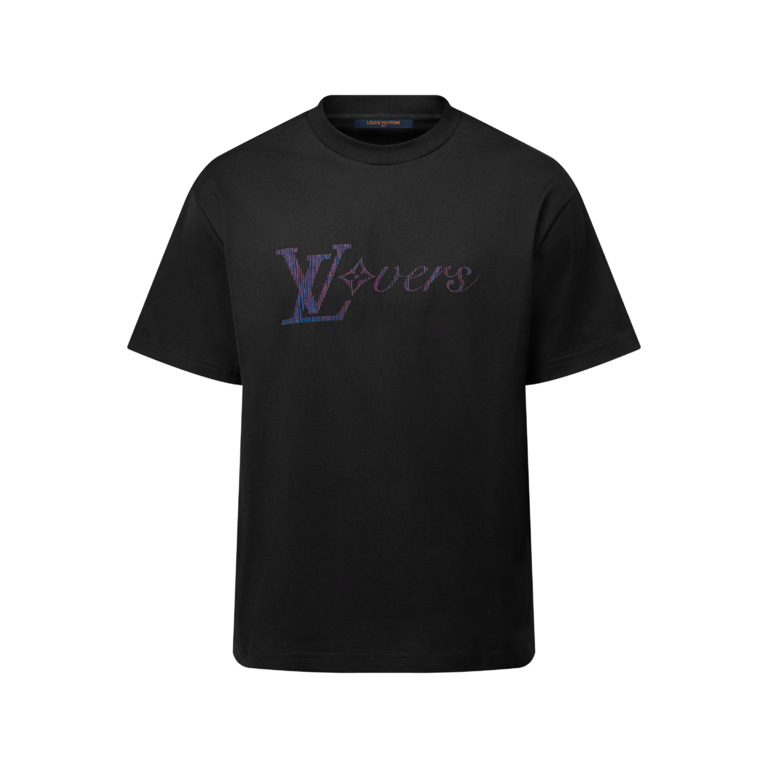 【希少ロゴ】Louis Vuitton ロゴTシャツ XLサイズ ブラック Iridescent LV Vers T-Shirt - Ready-to-Wear | Louis Vuitton India